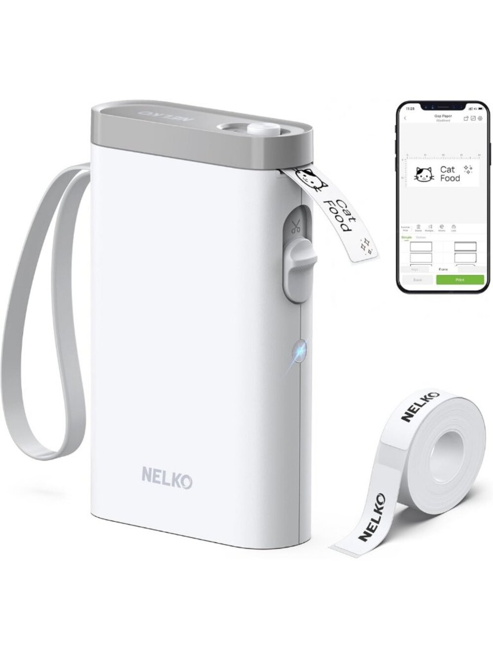 Wireless Bluetooth Label Maker - Mini Printer for Home, Office & School Use
